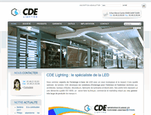 Tablet Screenshot of cde-lighting.fr